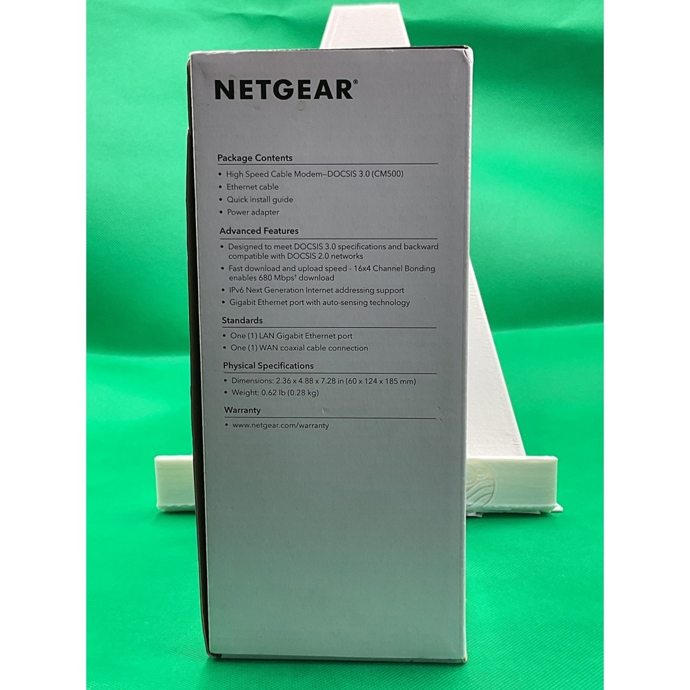 Netgear CM500 High Speed Cable‎ Modem DOCSIS 3.0 New - Picture 2 of 8